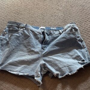 Sofia by Sofia Vergara Frayed Denim Shorts